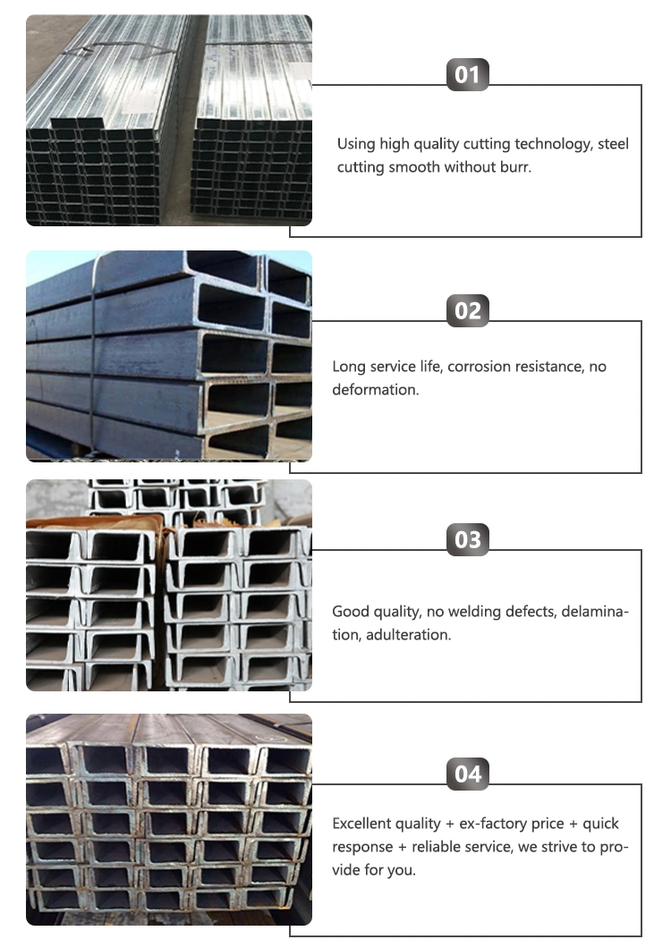 160*50 100*50 etc Hot DIP S355jr Galvanized Profile C Type Construction Channel Steel