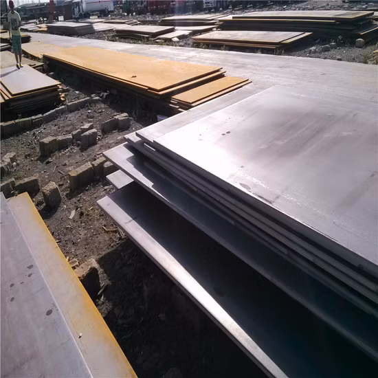 China Mill Factory (ASTM A36, SS400, S235, S355, St37, St52, Q235B, Q345B) Mme plaque d'acier au carbone doux laminée à chaud pour les matériaux de construction et la construction